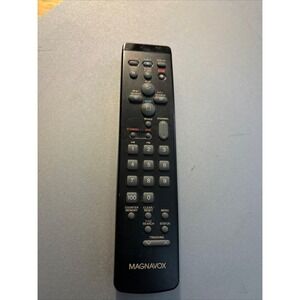Magnavox VS9S1270 VCR TV Remote Control Black Good Tracking OTR Button Japan